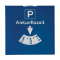 Parkscheibe aus Karton – neutral & günstig