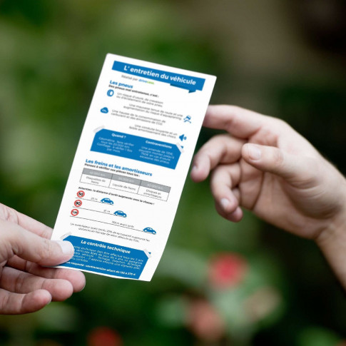 Aufklärungsflyer – Fahrzeugpflege und Verkehrssicherheit