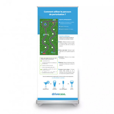 Roll-Up Display – Präventionsparcours Verkehrssicherheit
