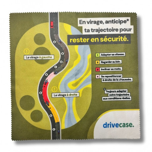 Mikrofasertuch für Motorradfahrer – Sicherheit in der Kurve (P9822)