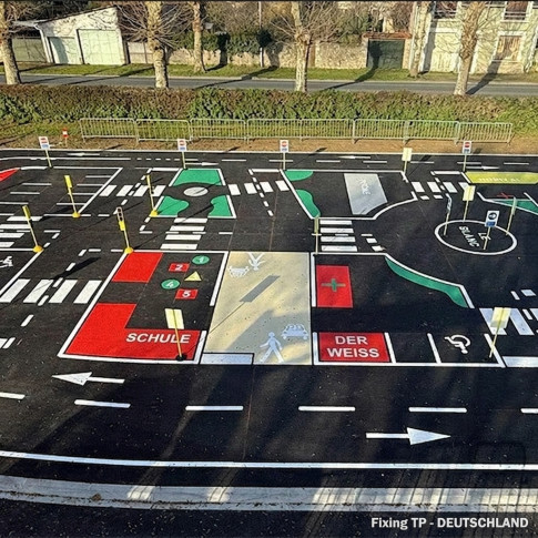 Lehrschild Parkplatz – Pädagogisches Verkehrszeichen P9611