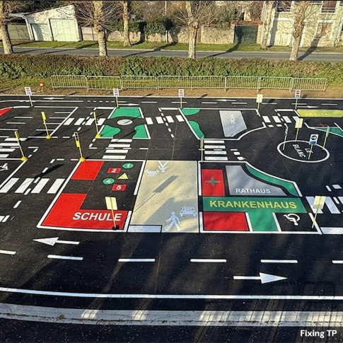 Pädagogisches Verkehrszeichen „Einfahrt verboten“