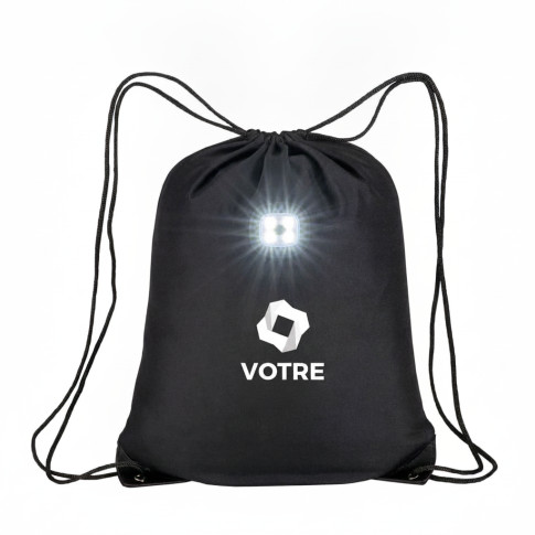 LED-Rucksack mit Kordelzug – Individuell bedruckbar