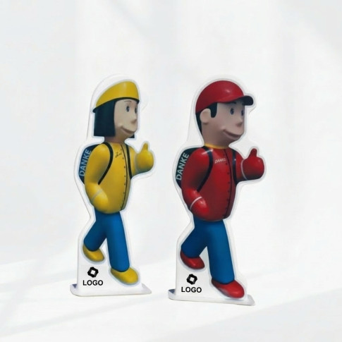 Doppelpack Schulfiguren Verkehrssicherheit – 2er-Set Hinweisfiguren für Schulwege