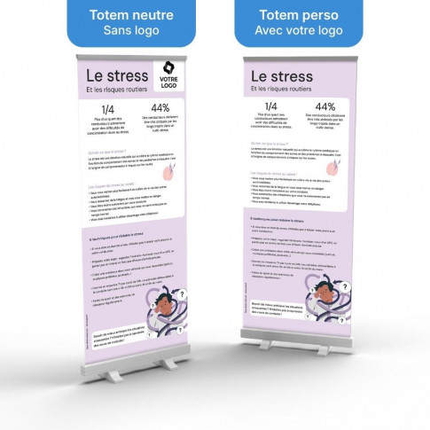 Roll-up Display – Stressbewältigung am Steuer