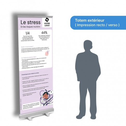 Roll-up Display – Stressbewältigung am Steuer