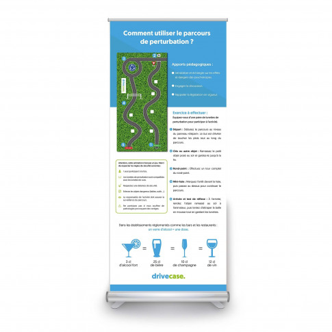 Roll-Up Display – Präventionsparcours Verkehrssicherheit