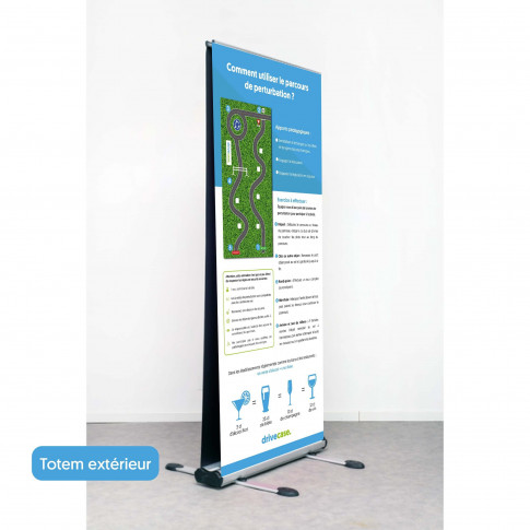 Roll-Up Display – Präventionsparcours Verkehrssicherheit