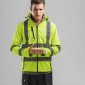 Kapuzenjacke mit personalisierbarem reflektierendem Streifen