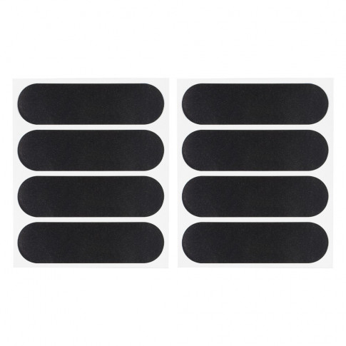 4er-Set schwarze Reflexsticker für Motorradhelm – Individualisierbar