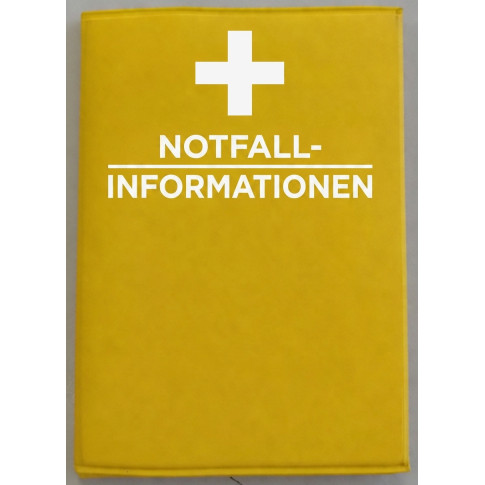 Pochette d'informations d'urgence pour ceinture de sécurité