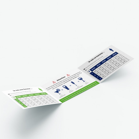 Alkohol-Info-Faltblatt Drivecase – individuell bedruckbar (P6562)